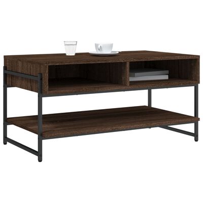 vidaXL Table basse chêne marron 90x50x45 cm bois d'ingénierie