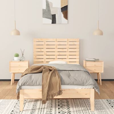 vidaXL Tête de lit murale 96x3x63 cm Bois massif de pin