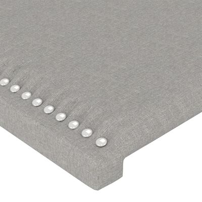 vidaXL Tête de lit Gris clair 90x5x78/88 cm Tissu