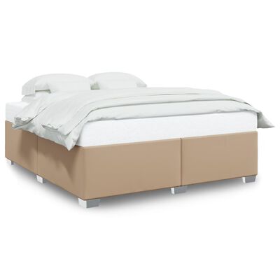 vidaXL Cadre de lit sans matelas cappuccino 180x200 cm similicuir