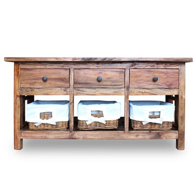 vidaXL Buffet Bois de récupération massif 100x30x50 cm