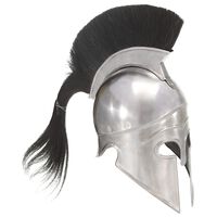 vidaXL Casque de guerrier grec antique pour GN Argenté Acier