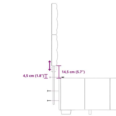 vidaXL Sommier à lattes de lit avec matelas Gris foncé 140x200cm Tissu