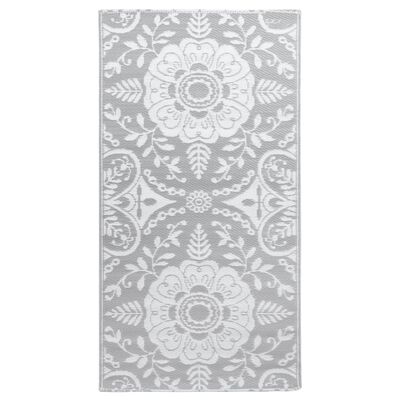 vidaXL Tapis d'extérieur Gris clair 80x150 cm PP