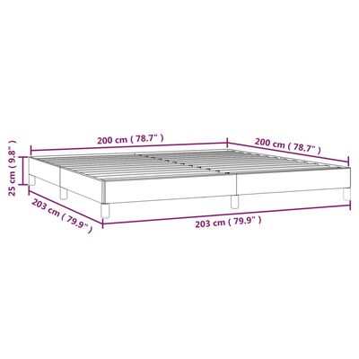 vidaXL Cadre de lit sans matelas blanc 200x200 cm similicuir