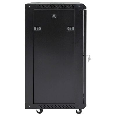 vidaXL Coffret de réseau 15U 19" IP20 noir 53x40x80 cm