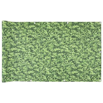 vidaXL Écran d'intimité de balcon aspect de plante vert 1000x75 cm PVC