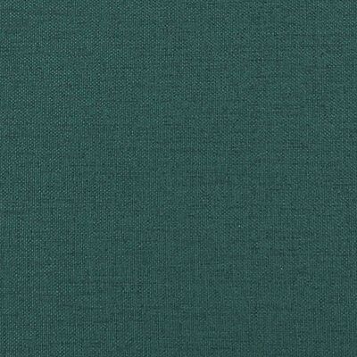 vidaXL Banc avec dossier vert foncé 120x62x75,5 cm tissu