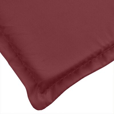 vidaXL Coussin de chaise longue rouge bordeaux mélangé (75+105)x50x3cm