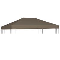 vidaXL Toile supérieure de gazebo 310 g/m² 3x3 m Taupe