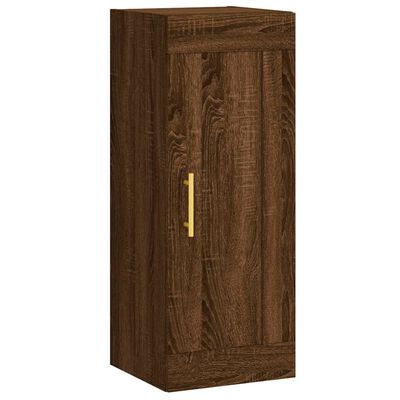 vidaXL Armoire murale chêne marron 34,5x34x90 cm bois d'ingénierie