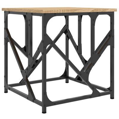 vidaXL Table basse chêne sonoma 45x45x47,5 cm bois d'ingénierie