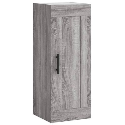 vidaXL Buffet haut Sonoma gris 34,5x34x180 cm Bois d'ingénierie