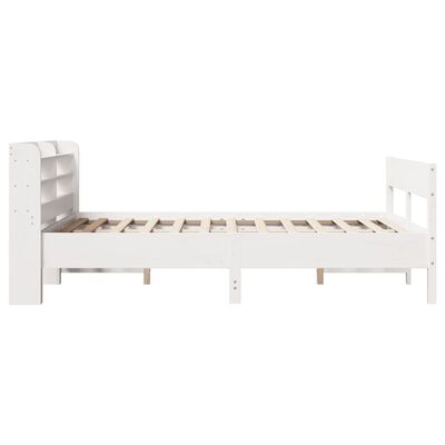 vidaXL Cadre de lit sans matelas blanc 150x200 cm bois de pin massif