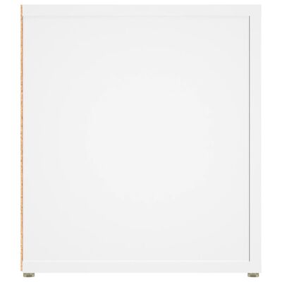 vidaXL Meubles TV 2 pcs Blanc 80x31,5x36 cm Bois d'ingénierie