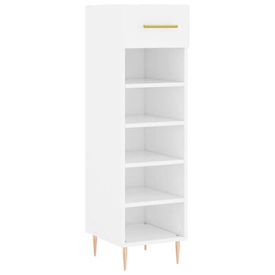 vidaXL Armoire à chaussures blanc 30x35x105 cm bois d'ingénierie