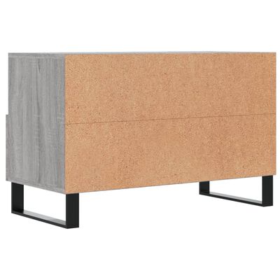 vidaXL Meuble TV Sonoma gris 80x36x50 cm Bois d'ingénierie