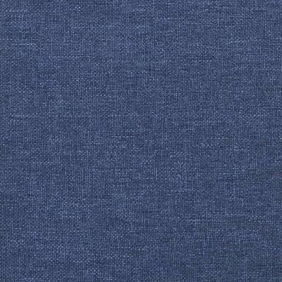 vidaXL Têtes de lit 2 pcs Bleu 100x5x78/88 cm Tissu