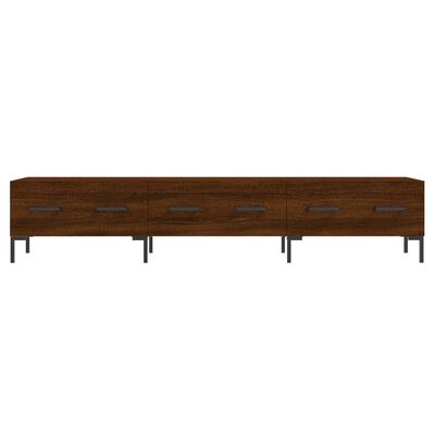 vidaXL Meuble TV chêne marron 150x36x30 cm bois d'ingénierie