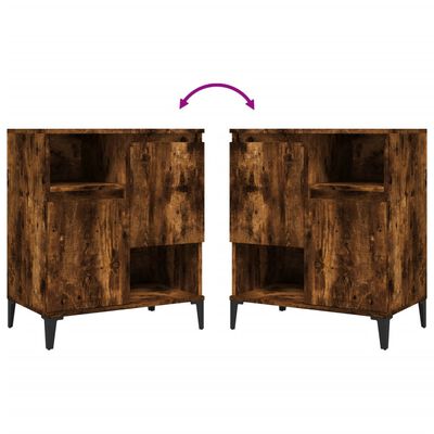 vidaXL Buffet Chêne fumé 60x35x70 cm Bois d'ingénierie