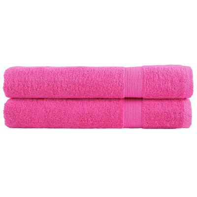 vidaXL Serviettes de qualité supérieure SOLUND 2 pcs rose 600 g/m²