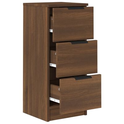 vidaXL Buffet Chêne marron 30x30x70 cm Bois d'ingénierie