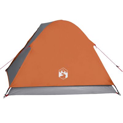 vidaXL Tente de camping à dôme 3 personnes orange imperméable