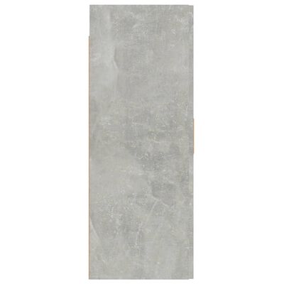 vidaXL Armoire murale suspendue Gris béton 69,5x34x90 cm