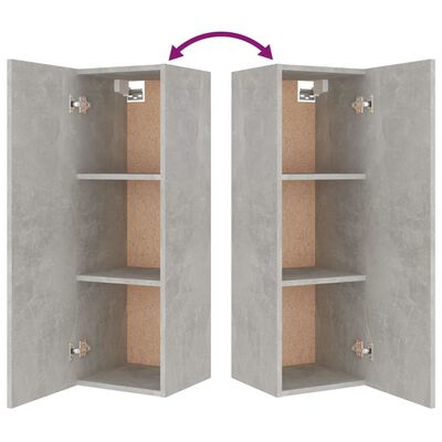 vidaXL Ensemble de meubles TV 8 pcs Gris béton Bois d'ingénierie