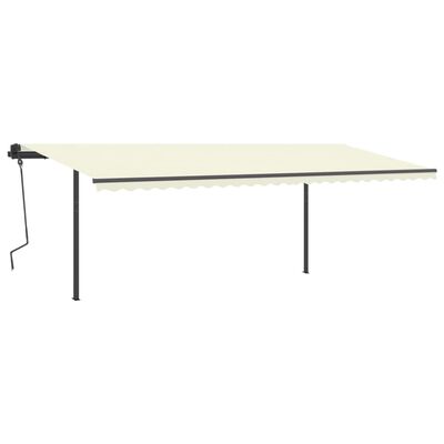 vidaXL Jeu de poteaux d'auvent anthracite 600x245 cm fer