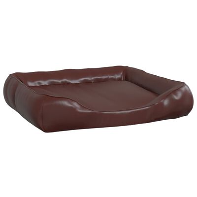 vidaXL Lit pour chien Marron 80x68x23 cm Similicuir