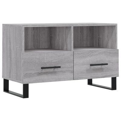 vidaXL Meuble TV Sonoma gris 80x36x50 cm Bois d'ingénierie