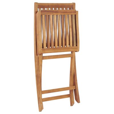 vidaXL Chaises pliables de jardin lot de 6 Bois de teck solide