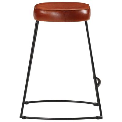 vidaXL Tabourets de bar lot de 2 marron foncé 40x29,5x53 cm