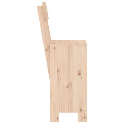 vidaXL Tabourets de bar lot de 2 40x48,5x115,5 cm bois massif de pin