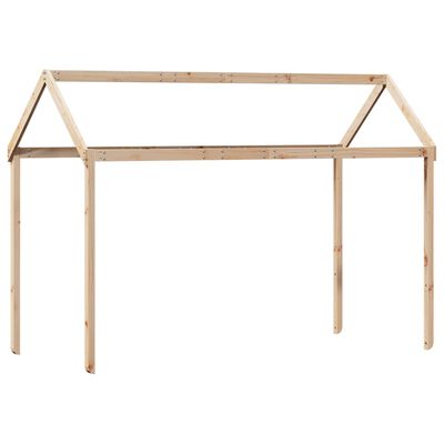 vidaXL Lit haut avec toit 75x190 cm bois de pin massif