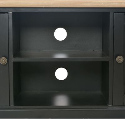 vidaXL Meuble TV Noir 120x30x40 cm Bois