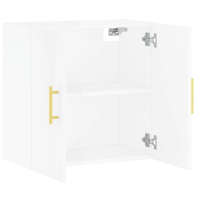 vidaXL Armoire murale Blanc brillant 60x31x60 cm Bois d'ingénierie