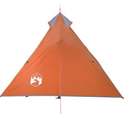 vidaXL Tente de camping tipi 1 personne orange imperméable