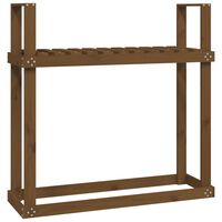 vidaXL Support bois de chauffage Marron miel 110x35x108,5 cm Bois pin