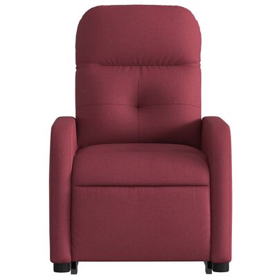 vidaXL Fauteuil inclinable rouge bordeaux tissu