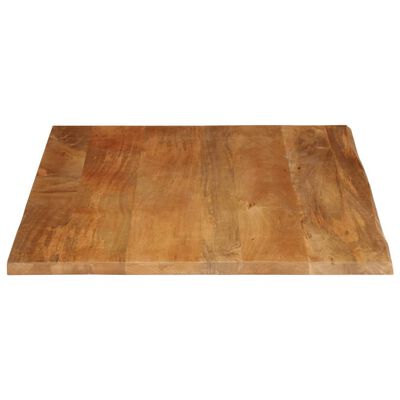 vidaXL Dessus de table à bord vivant 90x80x3,8 cm bois massif manguier