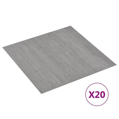 vidaXL Dalles de plancher autoadhésives 20 pcs PVC gris pointillé