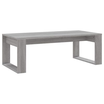 vidaXL Table basse sonoma gris 102x50x35 cm bois d'ingénierie