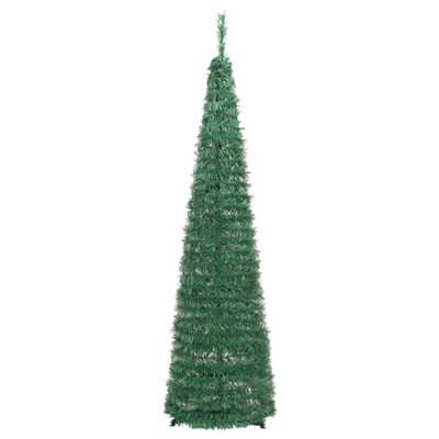 vidaXL Sapin de Noël artificiel escamotable 50 LED vert 120 cm