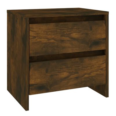 vidaXL Table de chevet Chêne fumé 45x34,5x44,5 cm Aggloméré