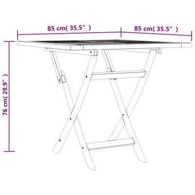 vidaXL Ensemble à manger de jardin 5 pcs Bois de teck massif