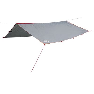 vidaXL Bâche de camping gris et orange 500x294 cm imperméable