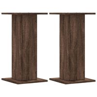 vidaXL Supports de haut-parleurs 2 pcs chêne marron bois d'ingénierie