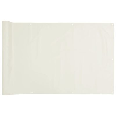 vidaXL Écran d'intimité de balcon blanc 400x120 cm PVC